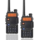 BAOFENG UV-5R Radios Walkie Talkies Long Range Ham Radio Handheld Hunting Camping(2 Pack)