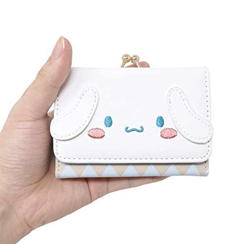 Honbay Fashion Cute Cartoon Wallet, Small Wallet, Women Ladies Short Wallet, Pu Leather Tri-Fold Wallet, Money Bag, Coin Cash Cards Pouch Purse, Kiss Lock Change Purse Clutch Purse #TOP6