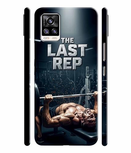 Image of Last Rep Gym Motivation Quotes Printed Hard Back Case Cover & Compatible for Vivo V20 2021 (Multicolor) - D1808