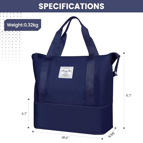 Women's Duffle Bag-798E, Dark Blue, L4