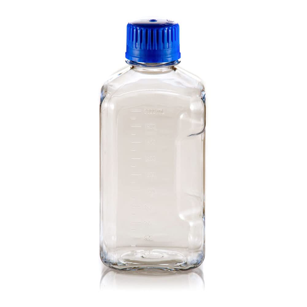 BGC2000SB Square Media Bottle with Standard Seal, 2000 mm, PETG (Pack of 24)