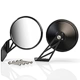 Top 10 Best Universal Side Mirror Reviews & Comparison 9 MZS X3 Side Mirrors, Rear View Racing Style Convex Design w/Mounting Bracket Compatible 2017-2025 Maverick X3 Max Xds Xrs Xmr Xrc Turbo RR UTV 715002898 - Round, 1 Pair
