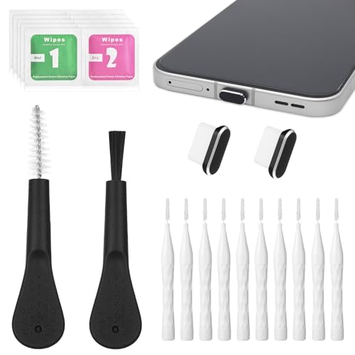 Ya en manzanajugosa.com: 19 piezas USB C teléfono móvil kit de limpieza con altavoces de teléfono cepillos de limpieza, mini limpiador de cepillos antiobstrucciones, cubierta antipolvo, paño de limpieza para teléfonos móviles