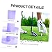 OHPHCALL 5Pcs Flexible Rubber Golf Tees Purple Marble Pattern Golf Ball Holders Stable Practical Stands for Driving Range and Practice Mat Accessories