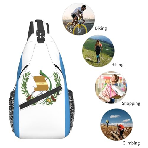 Mochila unisex con diseño bandera Guatemala alta capacidad miniatura 6
