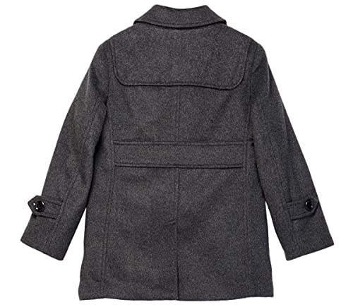 Image of Isaac Mizrahi Boy's 2-20 Solid Wool Toggle Coat with Removable Hood - Colors