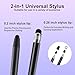 ChaoQ Stylus Pen for Touchscreen, 3pcs High Sensitivity and Precision Stylus Pen for iPad iPhone Android and All Touch Screens (Black/Silver/Blue)