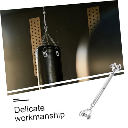 KICHOUSE Torno de Tornillo de Cuerpo Cerrado de Acero Inoxidable para Tensado de Cables de Acero miniatura 4