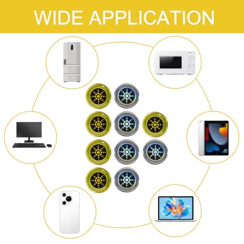 GeekerChip 10 Stück Strahlenschutz Handy Aufkleber,EMF Strahlenschutz Handy Aufkleber,Aufkleber Strahlung...
