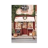 ZXRAF Póster de lienzo vintage de mercado de carne, decoración de pared, pinturas para sala de estar, dormitorio, decoración de 20 x 30 cm