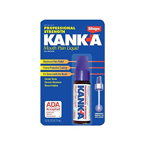 Kank-A Mouth Pain Liquid, Professional Strength , .33-Ounce (9.75 ml) (Pack of 3) - //coolthings.us