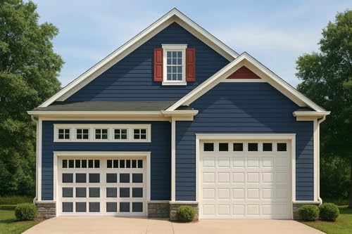 19-1742 Modern RV Garage House Plan with CAD & Floor Plans