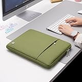 NIDOO 15 Inch Laptop Sleeve Case Protective Carrying Bag Cover for 15" MacBook Air M4 / Surface Laptop 7 / Yoga Slim 7i / 15.3" ThinkPad X9 15 / IdeaPad Slim 5i Gen 9 / IdeaPad 3/15.6" XPS 15, Green - Image 6