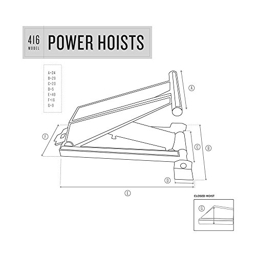6 Ton (12,000 lb) Dump Trailer Hydraulic Scissor Hoist Standard Kit- Power Hoist 416