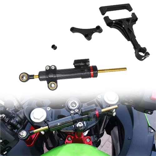 Amortisseur direction Kawasaki Z750R kit support alu Nero CNC