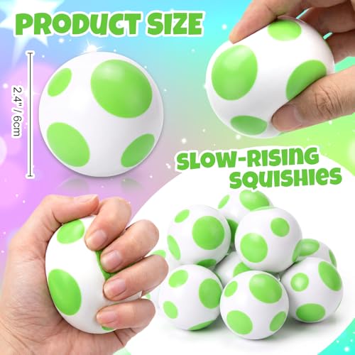 Image of 12 Pcs Stress Balls Party Favors 2.36 Inch Sensory Fidget Toys for Kids | Video Game Themed Squeeze Balls for Birthday Party Classroom Prizes Supplies Goodie Bags Stuffers