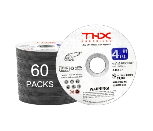 THX 4 1/2 Inch Cut Off Wheel Long-Lasting Thin Cutting Wheel 60 Pack