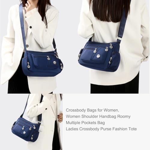 Bolso bandolera para mujer con múltiples bolsillos miniatura 2