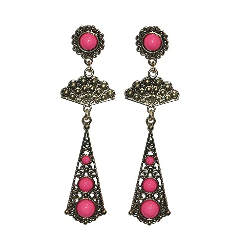 Desconocido PENDIENTE FLAMENCA (Fucsia)
