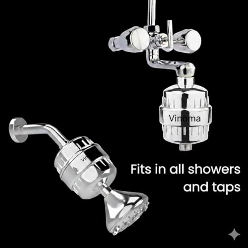 Image of Shower and tap Filter for Hard Water with 15 Stage | Hard Water Softener for Tap | Hard Water Filter (PACK OF 2)