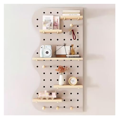Support de rangement pour plaque perforée en bois pour libérer l'espace de votre plan de travail