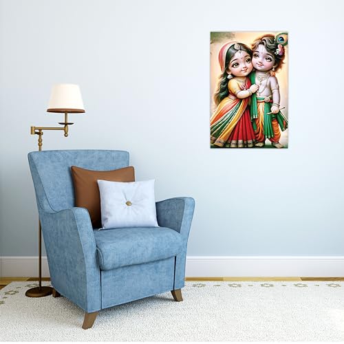 Image of Twinster Bal krishna Posters Photo for Pregnant Women, Baby Poster Self Adhesive (Size 45 cm by 30 cm) Pack of 1 (Design 19)