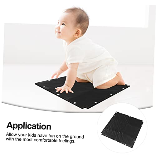 Kisangel 1Pc Baby'S Living Siliconen Speelveld Comfortabel Kruipen Dikke Kamer Kidszwart Zwart Zacht Baby Grote Kruipen Dikker Speelkleed Kinderen Anti Voor Antislip Thuis Vloertapijt - Afbeelding 3