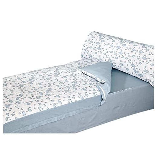Montse Interiors, S.L. Saco nórdico Cuna o Maxi Cuna + Relleno (Cama de Maxi Cuna de 70x140, Moon Azul)