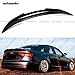 WheelX Rear Spoiler Compatible with 2013-2016 Audi A4, PSM Style High Kick Fit for B8.5, Exterior Duckbill Spoiler Trunk Tail Deck Lid Wing Lip (Glossy Black)