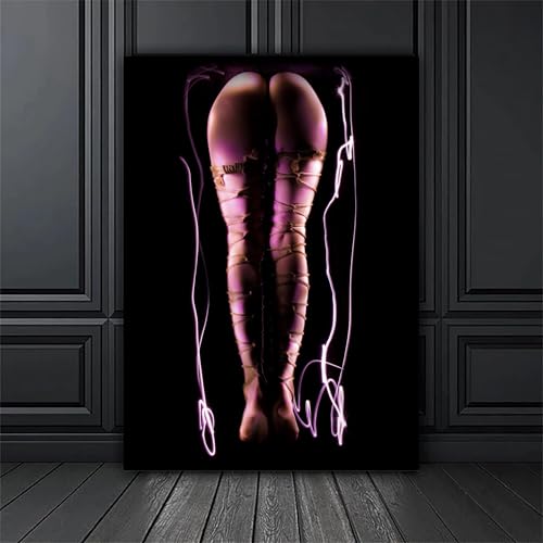 Peinture sur toile femme sexy pour décoration de chambre moderne élégante