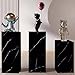 DCYEQRQ Black Pedestal Backdrop Stand, Stylish Flower Or Cake Holder for Weddings, Birthdays, Or As A Display Cube Rack for All Events (Black 40x40x60cm)