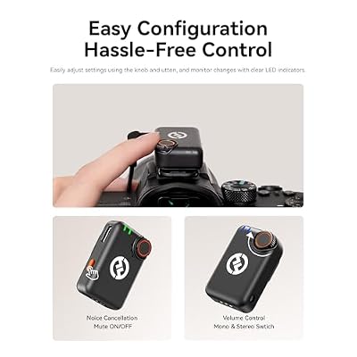 Hollyland Lark M2S Combo (Camera RX+USB-C RX+ Lightning Cable) Wireless Microphone for iPhone/Camera/Android/PC, Titanium Clip, Noise Cancelling, 30H Use, Vlog, Interview, Content Creation
