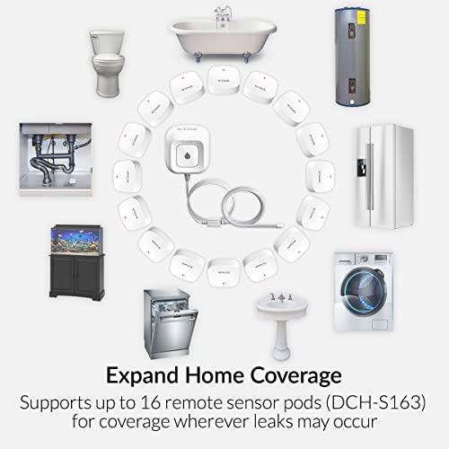 D-Link Wi-Fi Water Leak Sensor And Alarm Starter Kit, Whole Home System With App Notification, Ac Powered, No Hub Required (Dch-S1621Kt) #TOP3