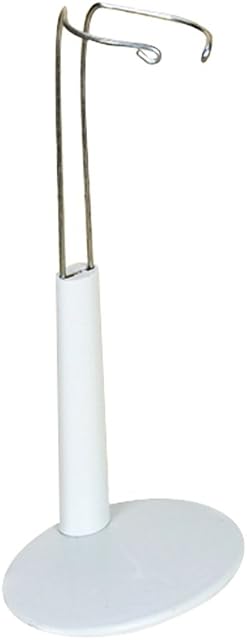 White Adjustable Doll Stand 7.9 - 10 Inch, f3211