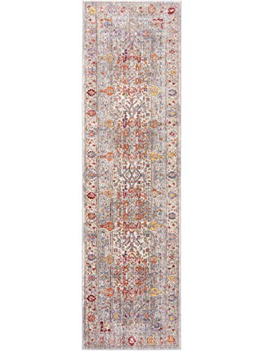 benuta Läufer Visconti Multicolor/Grau 70x240 cm