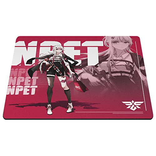 NPET SPEEDM Gaming Mousepad - Resin Surface Hard Gaming Mouse pad,Balanced Control & Speed, No Smell Waterproof Mouse Mat for Esports Gamers [Hard/Fast] Red-Rukia, Large
