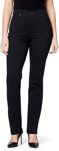 Gloria Vanderbilt Damen Amanda Classic Tapered Jeans - Schwarz - 46 Kurz