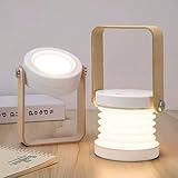 DesignNest Lantern Lamp Janpim, Adjustable, Dimmable, Touch Control, USB-C Rechargable, Bamboo Handle, Foldable, Night Light, Desk Light,...