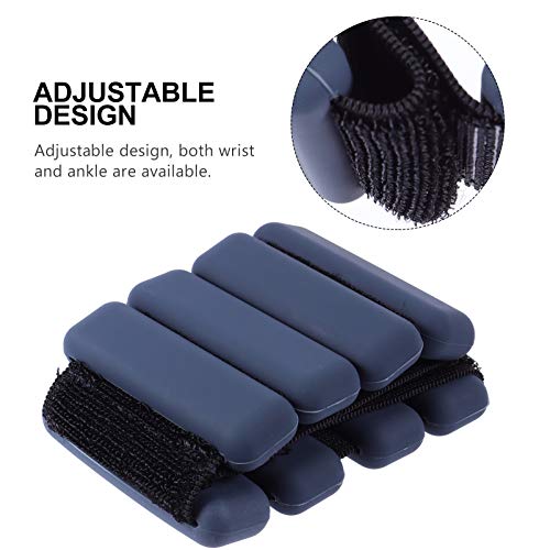 BESPORTBLE 1 par de pesos de pulso para corrida, ioga, exercícios, peso de anéis, tiras duráveis par