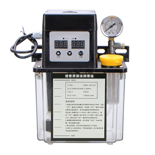 Bomba de aceite lubricante completamente automática Bomba de lubricación de engranajes para centro de mecanizado, máquina herramienta de moldeo, torre CNC, bomba de lubricación(1C doble display pres)