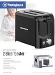 Westinghouse 2 Slice Toaster, Black