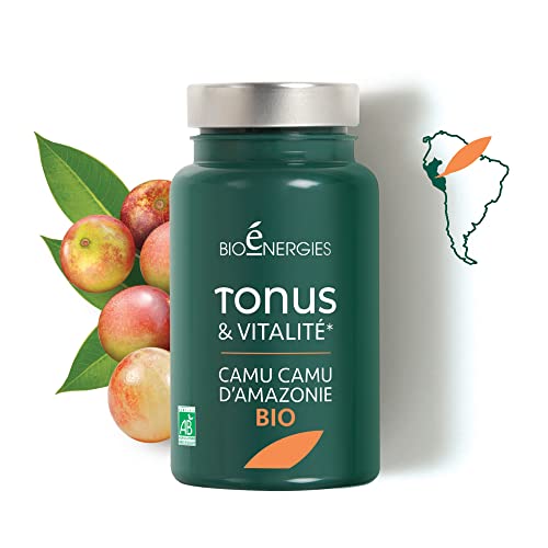 TONUS | Complement Alimentaire Bio Vegan | Vitamine B C Bio | CAMU CAMU | Fer | 45 Gelules Naturelles | BIOENERGIES (TONUS) Cover