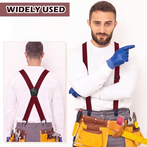Image of Sintege X Back Hidden Suspenders for Men 1.5 Inch