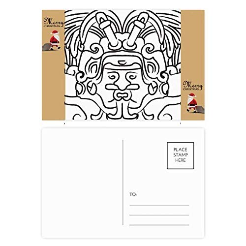 Cartes de remerciement Père Noël asymétriques pour les fêtes de fin d'année, lot de 20 pièces
