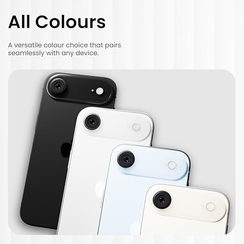 Image of CASEGEAR Clear Pro Camera Lens Protector Compatible With iPhone Air | HD Clarity | Scratch Resistant | Complete Coverage | Easy Installation | Space Black