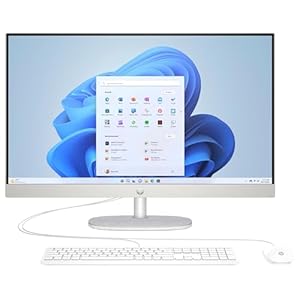 HP 27-CR0045NA | Intel Core i5-1335U | 27-Inch Full HD Touch Display | 8GB RAM | 512GB SSD | Windows 11 Home | All-in-One Desktop PC | Slim Design | Home & Office | Productivity PC
