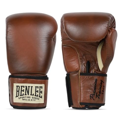 BENLEE Boxhandschuhe aus Leder Premium Training Brown/Black/Beige 12 oz