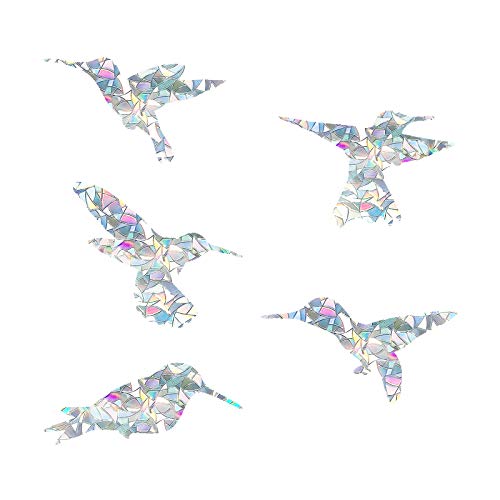 Hummingbird Static Window Clings Anti Collision Window Decals for Bird