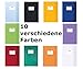Produktbild 10 Herlitz Heftumschläge / Hefthüllen DIN A4 / Baststruktur / 10 verschiedene Farben
