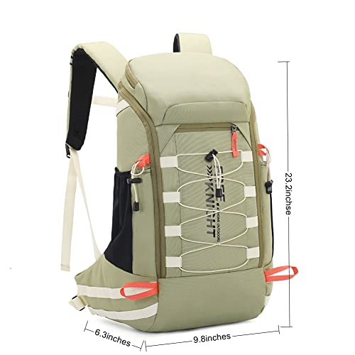 Miniatura 8 de Bseash Mochila De Senderismo Impermeable Ligera De 40l Con Cubierta De Lluvia, Mochila De Viaje Para Deportes Al Aire Libre Para Acampar, Escalada, Esquí, Ciclismo